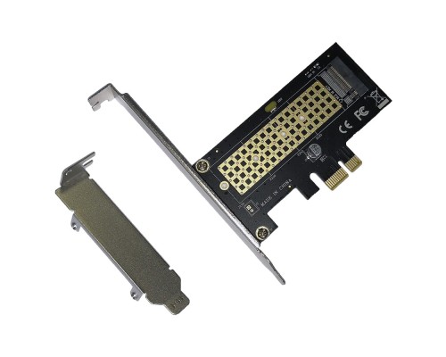 [переходник] ORIENT C302E, Переходник PCI-Ex1->M.2 M-key NVMe SSD, тип 2230/2242/2260/2280, 2 планки крепления в комплекте (31152)