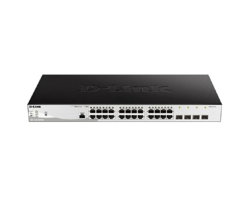 [Сетевое оборудование] D-Link DGS-1210-28P/ME/B2A Управляемый L2 коммутатор с 24 портами 10/100/1000Base-T и 4 портами 1000Base-X SFP (24 порта PoE 802.3af/at, PoE-бюджет 193 Вт)