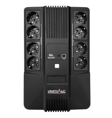 Импульс ИБП МАСТЕР 800 {800/480 ВА/Вт, LED, USB, RJ11/RJ45, CHRG USB, SCHUKOx8} {MT80107}