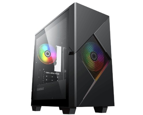 [Корпуса] GameMax Корпус Cyclops BG без БП (Midi Tower, ATX, Черно-серый., 1*USB2.0 + 1*USB3.0, 2*120мм)