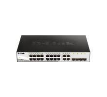 D-Link DGS-1210-20/F2A Настраиваемый L2 коммутатор с 16 портами 10/100/1000Base-T и 4 комбо-портами 100/1000Base-T/SFP