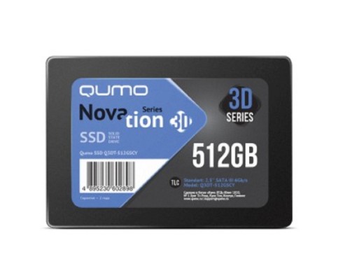 [накопитель] QUMO SSD 512GB QM Novation Q3DT-512GSCY {SATA3.0}