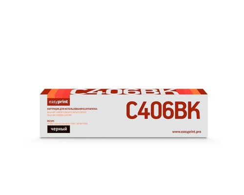 [Расходные материалы] Easyprint MPC406BK (842095) Тонер-картридж  LR-MPC406BK  для  Ricoh MP C306/307/406/407 (17000стр.) черный, с чипом