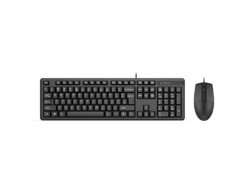 [Клавиатура] Клавиатура + мышь A4Tech KK-3330 клав:черный мышь:черный USB [1530249]