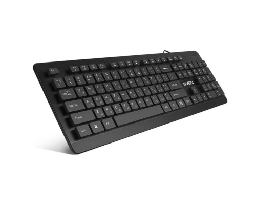 [Клавиатура] Клавиатура Sven KB-E5700H чёрная(104кл, USB-Hub*2, Slim, 12Fn,  островной тип кл.)