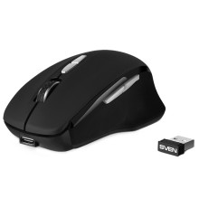 Беспроводная мышь Sven RX-590SW чрн. (бесш. кл., Bluetooth, 2,4GHz, 6+1кл., ST, 800-1600DPI, блист.)