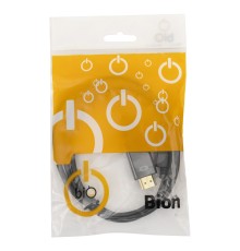 Bion Кабель DisplayPort - HDMI, 20M/19M, однонаправленный конвертор сигнала с DisplayPort в HDMI, 1 м, черный [BXP-CC-DP-HDMI-010]