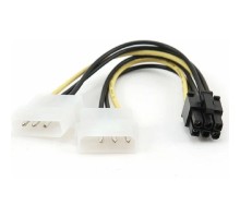 Gembird Разветвитель питания , 2xMolex->PCI-E 6pin, для подкл. в/к к б/п [CC-PSU-6]