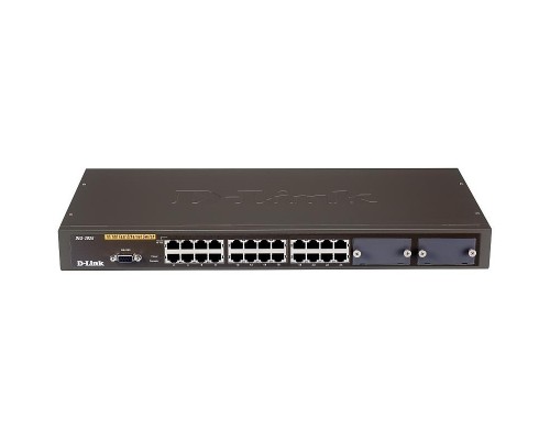 [Сетевое оборудование] D-Link DES-3026_RFB/A3 Восстановленный управляемый L2 коммутатор, 24x100Base-TX, 2 слота расширения, б/модулей в комплекте