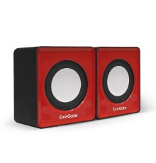 Exegate EX289920RUS Акустическая система 2.0 ExeGate Disco 140 Red (питание USB, 2х3Вт (6Вт RMS), 100-20000Гц, красный)