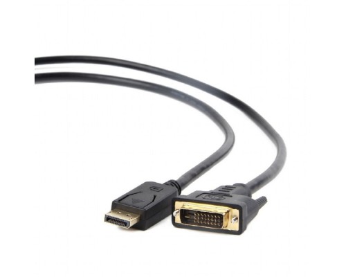[Кабели HDMI / DVI / DP] Bion Кабель DisplayPort - DVI, 20M/24+1M, однонаправленный, позолоченные контакты, 1.8 м, черный [BXP-CC-DPM-DVIM-018]