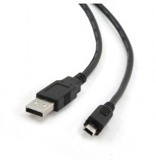 Bion Кабель интерфейсный USB 2.0 AM/miniBM 5P, позолоченные контакты, ферритовые кольца, 1.8 м, черный [BXP-CCP-USB2-AM5P-018]