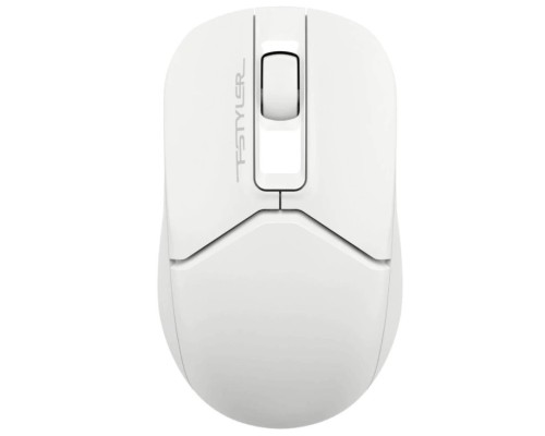 [Мышь] A-4Tech Мышь Fstyler FB12 белый оптическая (1200dpi) беспроводная BT/Radio USB (3but) [1595330]