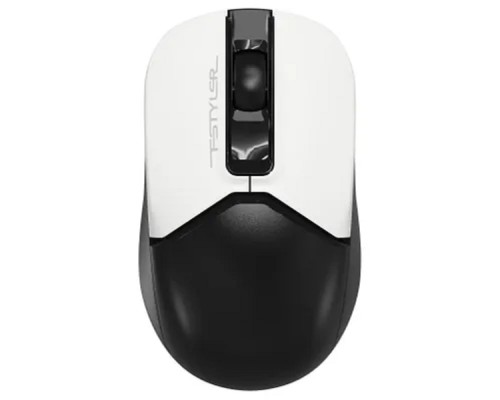 [Мышь] A-4Tech Мышь Fstyler FB12 черный/белый оптическая (1200dpi) беспроводная BT/Radio USB (3but) [1595332]