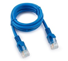 Cablexpert Патч-корд UTP PP12-1M/B кат.5e, 1м, литой, многожильный (синий)