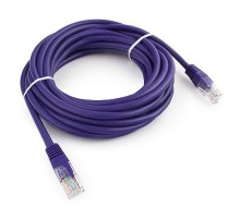 Cablexpert Патч-корд UTP  PP12-5M/V кат.5e, 5м, литой, многожильный (фиолетовый)