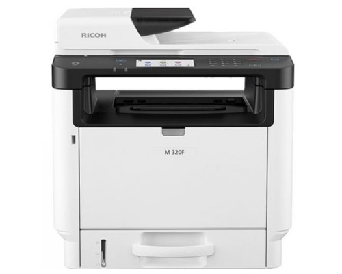 [Принтер] Ricoh LE M 320F, МФУ, A4, 256Мб, 32стр/мин, дуплекс, ARDF35, сенс.экран, факс, PS, LAN, старт.картр.7000стр.(408534)