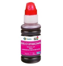 Чернила G&G GG-C13T06C34A №112 пурпурный 100мл для Epson L6550/6570/11160/15150/15160