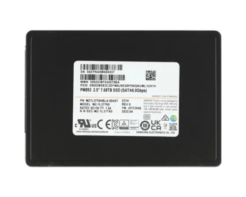 [накопитель] Samsung SSD 7680Gb PM893 MZ7L37T6HBLA-00A07 Data Center SSD, 2.5' 7mm, SATA 