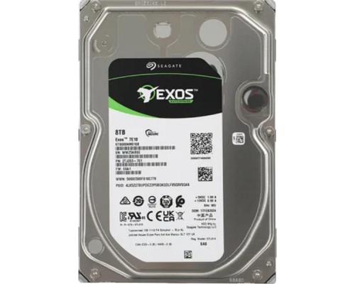 [Жесткий диск] 8TB Seagate HDD Server Exos 7E10 (ST8000NM018B) {SAS 12Gb/s, 7200 rpm, 256mb buffer, 3.5