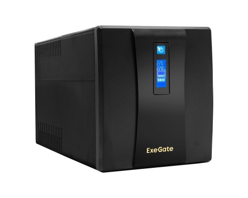 [ИБП] Exegate EP285495RUS ИБП ExeGate SpecialPro Smart LLB-1200.LCD.AVR.EURO.RJ <1200VA/750W, LCD, AVR, 4 евророзетки, RJ45/11, Black>