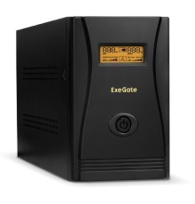 Exegate EP285522RUS ИБП ExeGate SpecialPro Smart LLB-2000.LCD.AVR.EURO.RJ <2000VA/1200W, LCD, AVR, 4 евророзетки, RJ45/11, Black>