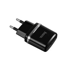 HOCO HC-63094 C12/ Сетевое ЗУ/ 2 USB/ Выход: 12W/ Black