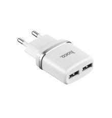 HOCO HC-47759 C12/ Сетевое ЗУ/ 2 USB/ Выход: 12W/ White