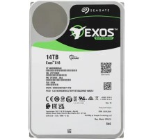 14TB Seagate Exos X18 (ST14000NM004J) {SAS 12Gb/s, 7200 rpm, 256mb buffer, 3.5