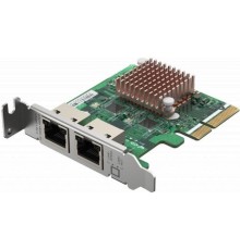 QNAP QXG-2G2T-I225 Сетевая карта двухпортовая 2,5GBASE-T/1000BASE-T/100BASE-TX, PCIe Gen2 x2