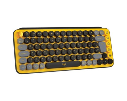 [Клавиатура] 920-010716 Logitech Клавиатура беспроводная POP KEYS, Blast Yellow 