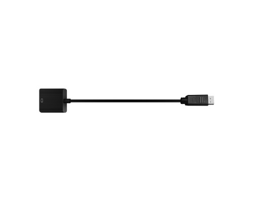 [переходники] Bion Переходник с кабелем HDMI - DisplayPort, 19F/20M, однонаправленный DP->HDMI, 15см, черный [BXP-A-HDMI-DP-02]