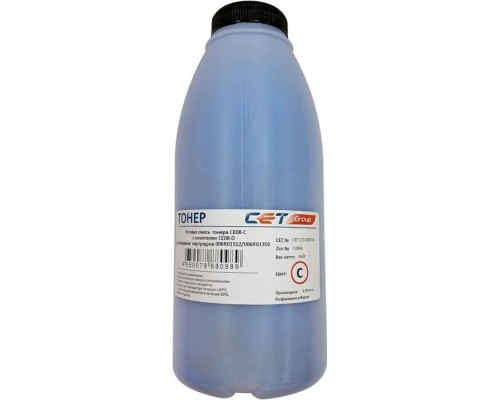 [Расходные материалы] Тонер Cet CE08-C/CE08-D CET111040360 голубой бутылка 360гр. (в компл.:девелопер) для принтера Xerox AltaLink C8045/8030/8035; WorkCentre 7830