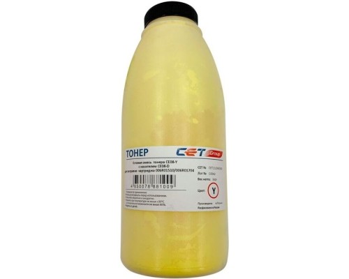 [Расходные материалы] Тонер Cet CE08-Y/CE08-D CET111042360 желтый бутылка 360гр. (в компл.:девелопер) для принтера Xerox AltaLink C8045/8030/8035; WorkCentre 7830