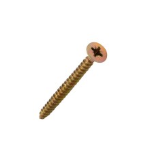 Rexant 1111-0560-4 Саморез универсальный KRANZ 5х60, желтый цинк, пакет (10шт.)