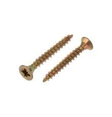Rexant KR-01-3311-012 Саморез универсальный KRANZ 3х25, желтый цинк, короб (200 шт./уп.)
