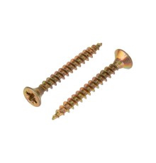 Rexant KR-01-3311-027 Саморез универсальный KRANZ 4х30, желтый цинк, короб (250 шт./уп.)