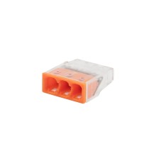 Rexant 07-3212 Экспресс-клемма   СМК 2273-203, 3-проводная 0.5-2.5 мм?, прозрачная (100 шт./уп.)