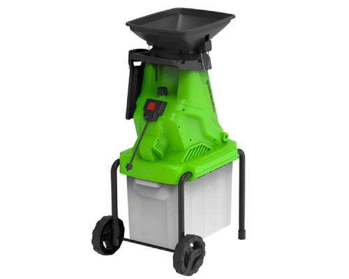[Садовые измельчители] Greenworks GW-2800SD Измельчитель садовый электрический, 220 В, 2800 Вт с контейнером [2208007]