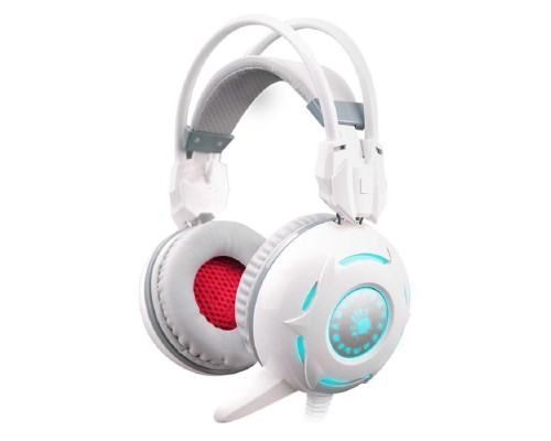 [Наушники] A4Tech Bloody G300 белый 1.8м мониторные оголовье (G300 WHITE+GREY)