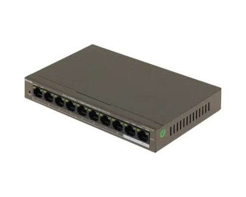 [Сетевое оборудование] IP-COM F1110P-8-102W Коммутатор PoE неуправляемый 8-Ports 10/100 Mbps Base-TX + 2-Ports 10/100/1000 Base-TX / 8-Ports PoE (PoE бюджет 99W)