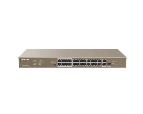 [Сетевое оборудование] IP-COM F1126P-24-250W Коммутатор PoE неуправляемый 26-Ports 10/100 Mbps Base-TX + 1-Port 1000 Base-X SFP / 24-Ports PoE (PoE бюджет 230W)