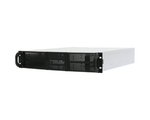 [Корпус] Procase RE204-D4H2-FA-55 Корпус 2U server case,4x5.25+2HDD,черный,без блока питания(2U,2U-redundant),глубина 550мм,ATX 12