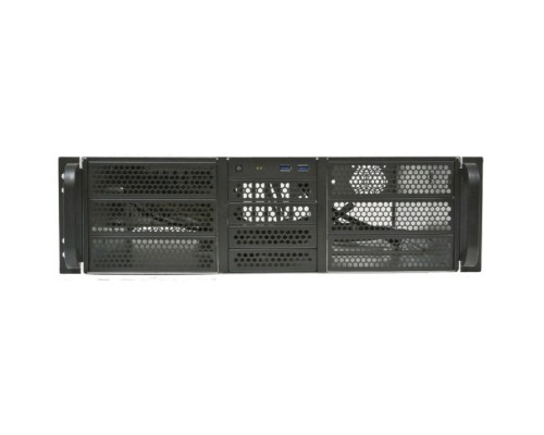 [Корпус] Procase RE306-D6H4-A-45 Корпус 3U server case,6x5.25+4HDD,черный,без блока питания(PS/2,mini-redundant,2U-redundant),глубина 450мм,MB ATX 12