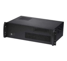 Procase RU330-B-0 Корпус 3U rear/front-access server case, черный, без блока питания, глубина 300мм, MB 12