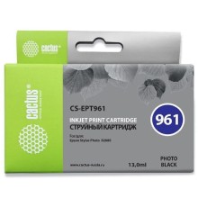 Картридж струйный Cactus CS-EPT961 фото черный (13мл) для Epson Stylus Photo R2880