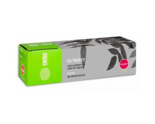 [расходные материалы] Картридж лазерный Cactus CS-TK8305Y желтый (15000стр.) для Kyocera Mita 3050/3051/3550/3551