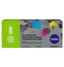 Картридж струйный Cactus CS-EPT05A300 T05A3 пурпурный (215мл) для Epson WorkForce Pro WF-C878/C879