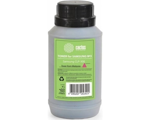 [расходные материалы] Тонер Cactus CS-TSG3M-45 пурпурный флакон 45гр. для принтера Samsung CLP Universal