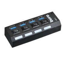 Buro BU-HUB4-U3.0-L Разветвитель USB 3.0 4порт. черный (389737)
